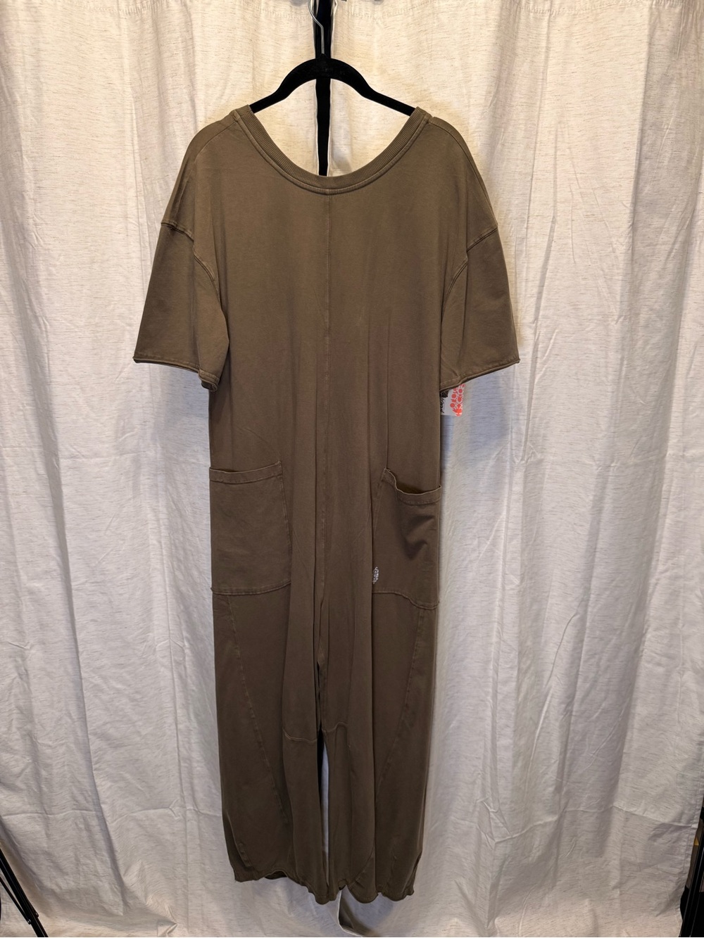 Free People Olive Green Utility Jumpsuit